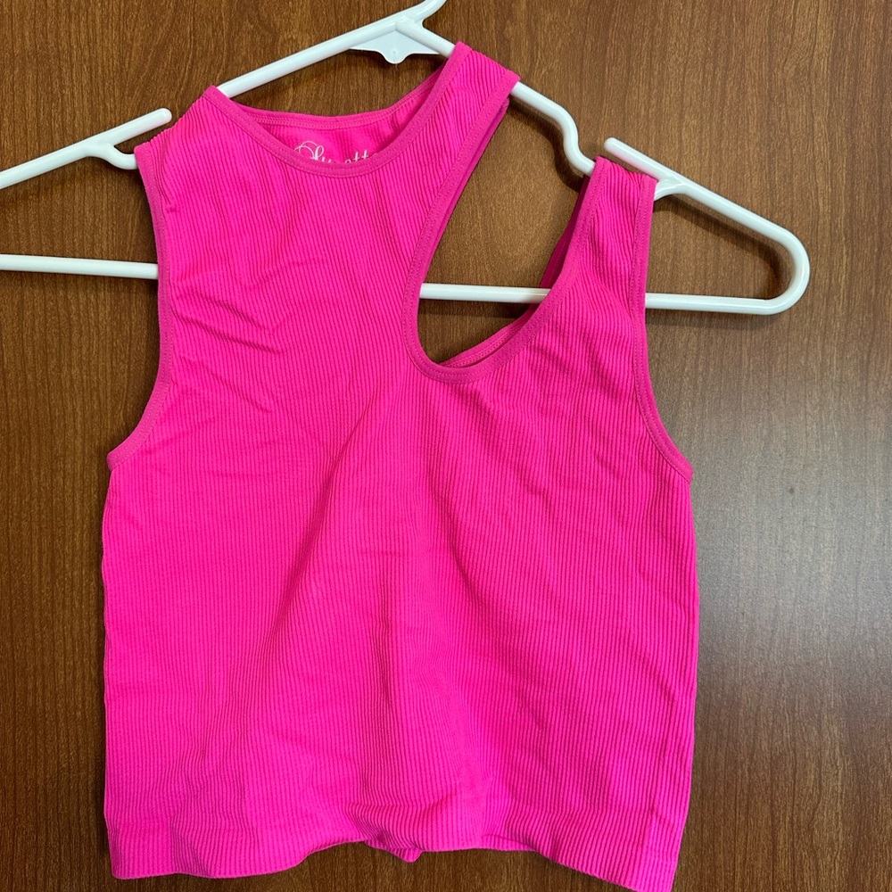 SD Collection Hot Pink Tank Top